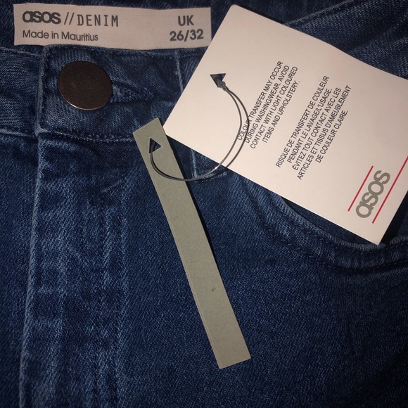 ASOS high rise slim fit mom jean with knee slits - Picture 5 of 5